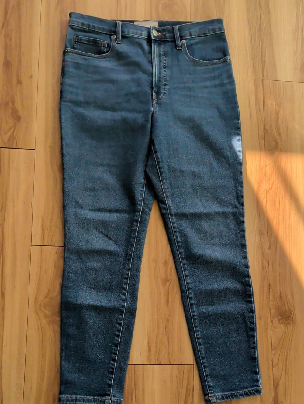 Everlane Dark Blue High-Rise Skinny Jeans